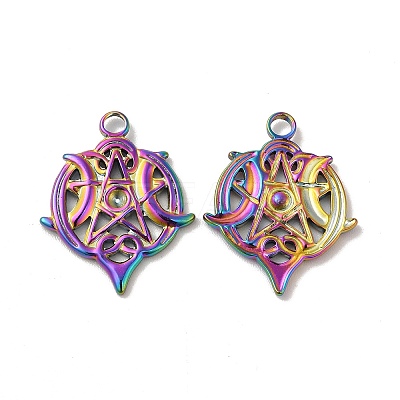 Ion Plating(IP) 304 Stainless Steel Pendant Rhinestone Settings STAS-H212-44MC-1