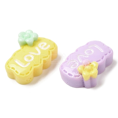 Cartoon Opaque Resin Cabochons X-RESI-C039-01F-1