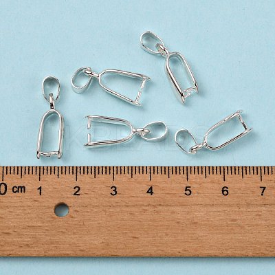 Brass Ice Pick Pinch Bails KK-K802-S-1