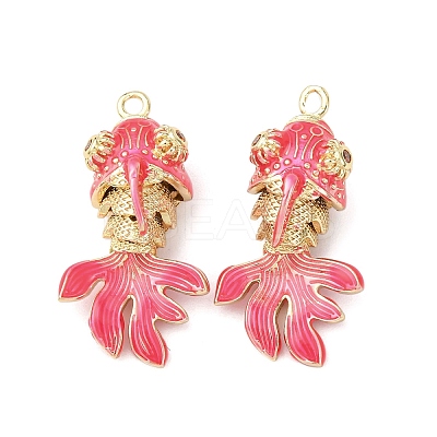 Brass Micro Pave Cubic Zirconia Pendants KK-D019-30A-G-1