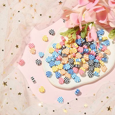 180Pcs 6 Colors Handmade Polymer Clay Beads CLAY-CJ0001-60-1