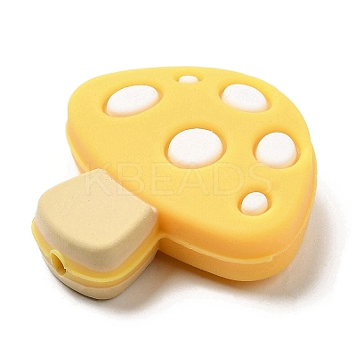 Mushroom Food Grade Eco-Friendly Silicone Focal Beads LS-SIL-Z005-01D-1