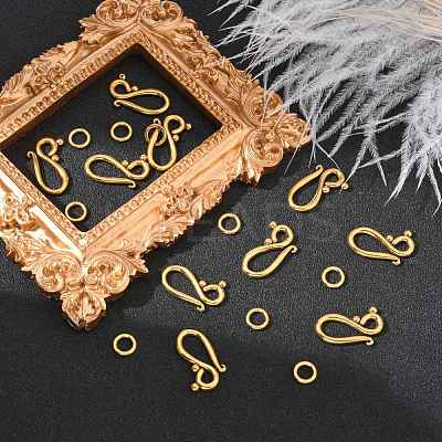 Tibetan Style Alloy Hook and Eye Clasps X-GLF1277Y-NF-1