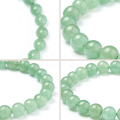 Natural Green Aventurine Round Beads Stretch Bracelets BJEW-PH0001-8mm-24-1