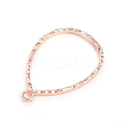 Zinc Alloy Open Back Bezel Pendants PALLOY-D009-33RG-1