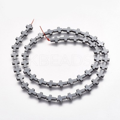 Non-magnetic Synthetic Hematite Beads Strands X-G-P218-16-09-1