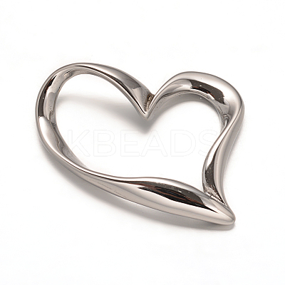 Tarnish Resistant 304 Stainless Steel Heart Linking Rings LS-STAS-L162-10-1