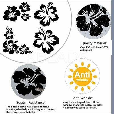 4Pcs 4 Styles PET Waterproof Self-adhesive Car Stickers DIY-WH0308-225A-096-1
