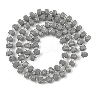 Opaque Glass Beads Strands GLAA-P076-01C-04-1