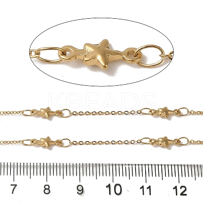 Ion Plating(IP) 304 Stainless Steel Star Link Chains CHS-Q006-07G-1