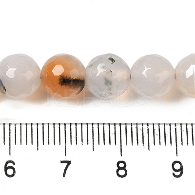 Dyed & Heated Natural Agate Beads Strands G-P539-D01-01-1