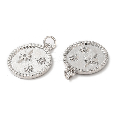 Eco-Friendly Brass Micro Pave Clear Cubic Zirconia Pendants KK-M246-27P-1