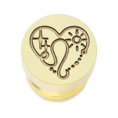 Constellation Golden Tone Wax Seal Brass Stamp Heads LS-STAM-P002-02G-07-1