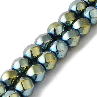 Electroplated Synthetic Magnetic Hematite Beads Strands G-I364-J01-07-1