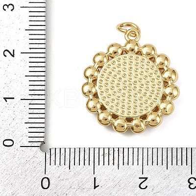Flat Round with 11:11 Brass Enamel Pendants KK-S526-12G-A-1