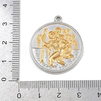 304 Stainless Steel Pendants STAS-K311-04GP-1