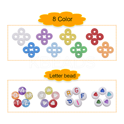 8 Colors Handmade Polymer Clay Beads CLAY-YW0001-36-1