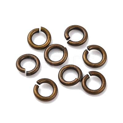 Brass Saw Cut Open Jump Rings KK-G514-01H-AB-1