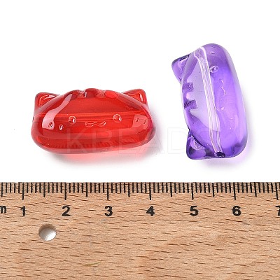 Baking Paint Transparent Glass Beads GL-CBA7B2B-03-1