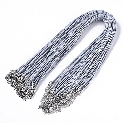 Waxed Cotton Cord Necklace Making MAK-S032-1.5mm-B17-1