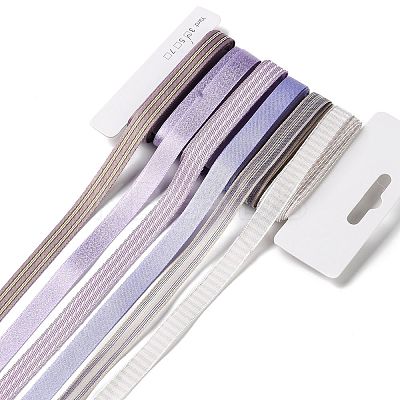 18 Yards 6 Styles Polyester Ribbon SRIB-Q022-B02-1