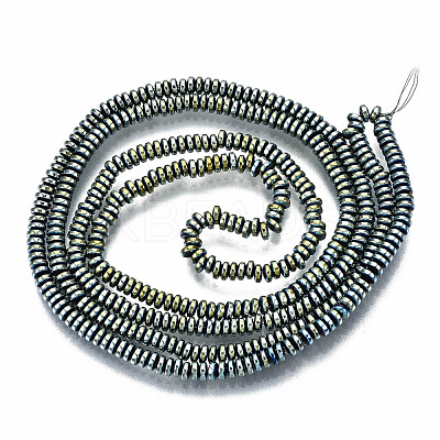 Electroplate Non-magnetic Synthetic Hematite Beads Strands G-T114-58-03-1