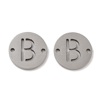 Non-Tarnish 201 Stainless Steel Hollow Flat Round Links FIND-R149-03B-P-1