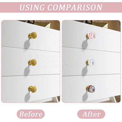 4Pcs 4 Colors Cotton Door Knob Cover DIY-GF0011-49-1