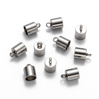 Tarnish Resistant 304 Stainless Steel Cord Ends STAS-E020-7-1