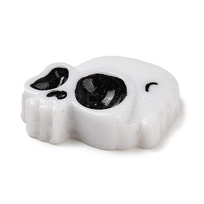 Skull Halloween Opaque Resin Decoden Cabochons RESI-R446-01K-1