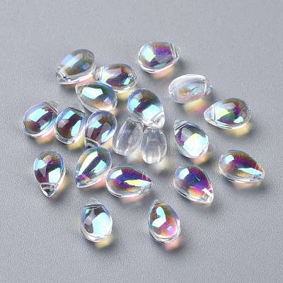 Transparent Glass Beads X-GGLA-M004-05A-1