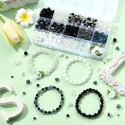 DIY Glass Beads Jewelry Making Finding Kits DIY-YW0012-04A-1