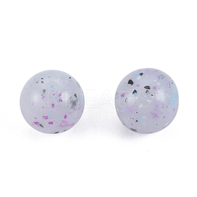 Marbled Stone Style Opaque Acrylic Beads OACR-G009-01B-1
