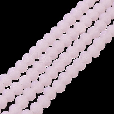 Imitation Jade Solid Color Glass Beads Strands EGLA-A034-J10mm-MD-M-1