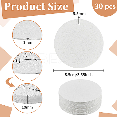 30Pcs Wood Pulp Cotton Sponge Cleaning Cloths AJEW-BC0009-67A-1