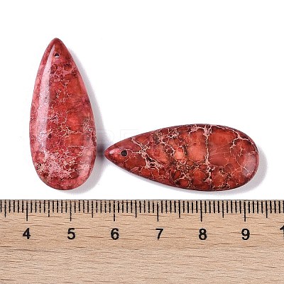 Dyed Synthetic Imperial Jasper Pendants G-P529-07I-1