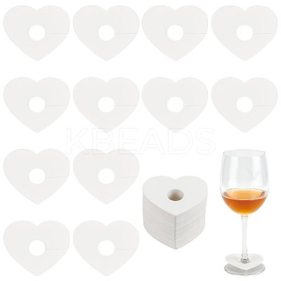 Paper Wine Glass Charms AJEW-WH0080-13A-1