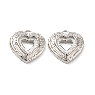 Non-Tarnish 304 Stainless Steel Pendant Cabochons Settings STAS-F284-35P-1