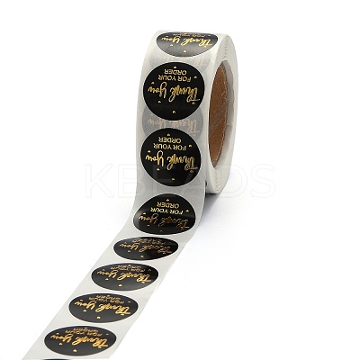 1 Inch Thank You Adhesive Label Stickers DIY-J002-C02-1
