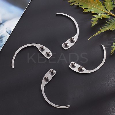201 Stainless Steel Handheld Detacher Hook Key LS-FIND-WH0038-78P-1