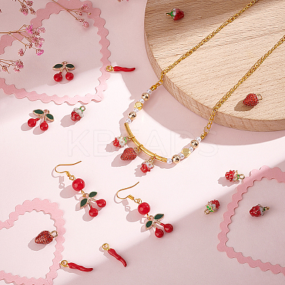 50Pcs 5 Styles Alloy Enamel Charms ENAM-PH0002-66-1