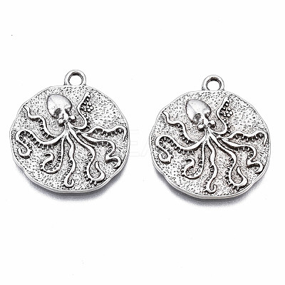 Tibetan Style Alloy Pendants PALLOY-S120-278-NR-1