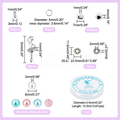 DIY Imitation Pearl Bracelet Making Kits DIY-PH0008-83-1