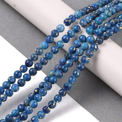 Assembled Natural Dolomite and Synthetic Opal Beads Strands G-Q017-G06-01D-1-1