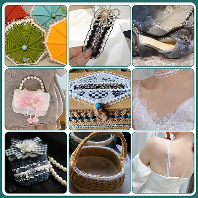 40M Elastic Lace Trim OCOR-WH0003-005A-1