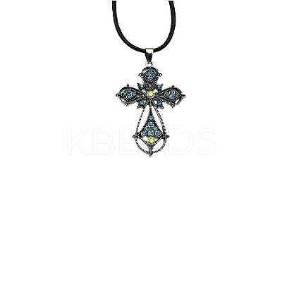 Cross Zinc Alloy Pendant Necklace VJ0126-04-1