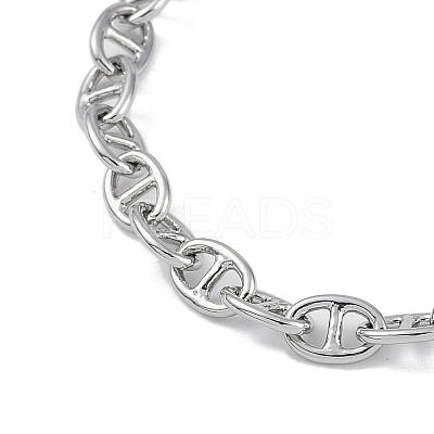 Brass Mariner Link Chain Bracelet Making KK-U020-12P-1