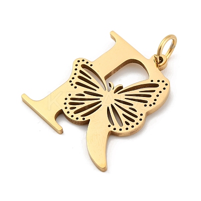 Ion Plating(IP) 201 Stainless Steel Pendants STAS-N103-184G-R-1