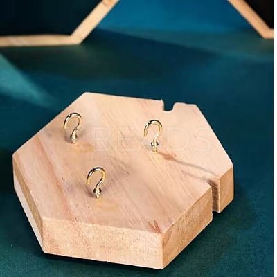 Round Wood Covered with PU Leather One Necklace Display Stands PAAG-PW0008-005A-01-1