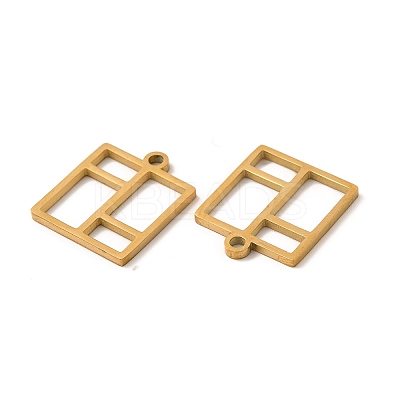 Ion Plating(IP) 304 Stainless Steel Pendants STAS-A070-21G-1